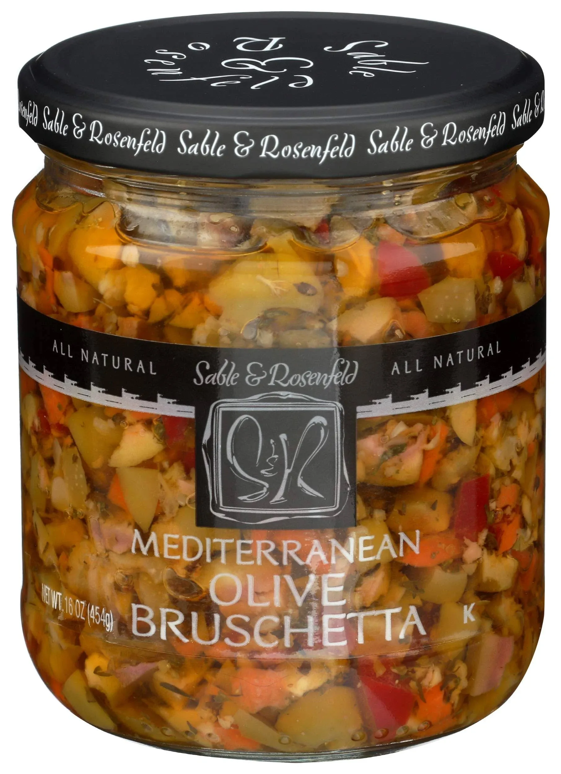 Sable & Rosenfeld Bruschetta Olive Topping, Medium, 16 Ounce