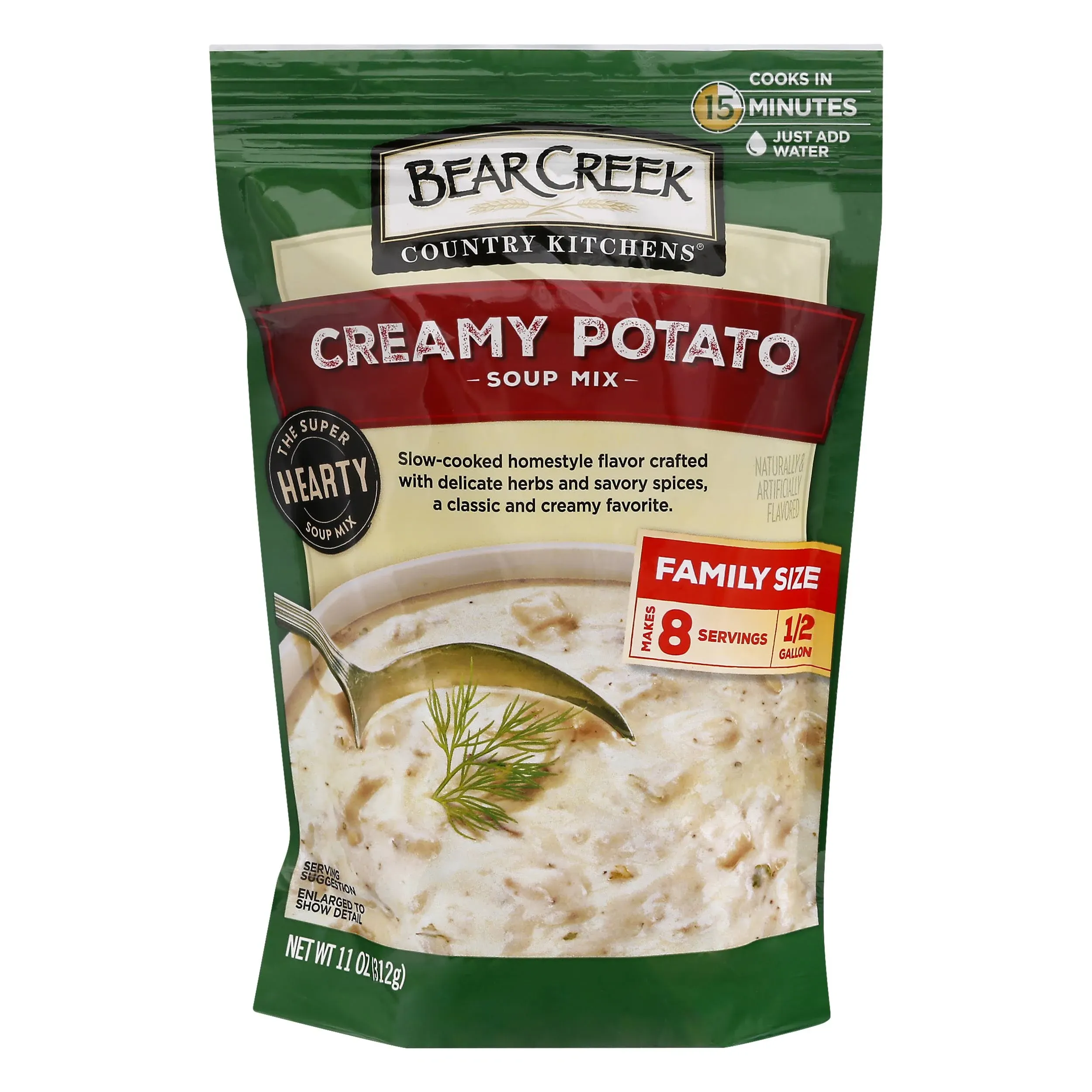 Bear Creek Country Kitchens Soup Mix, Creamy Potato, Family Size - 11 oz