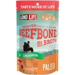 LonoLife Low-Sodium Grass-Fed Beef Bone Broth Powder with 10g Protein, Stick Packs, 10 Count