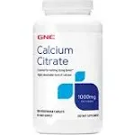 GNC Calcium Citrate Dietary Supplement 1000mg Per 4 Caplets White 097313 10/26.