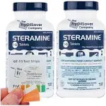 The FryOilSaver Company 2 x Steramine Quaternary Sanitizing Tablets, Sanitizing Food Contact Surfaces, 150 Tablets per Bottle, I