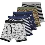 Carter's Little Boys 5-Pk. Dino Stripe Briefs 6-7 Grey/Multi