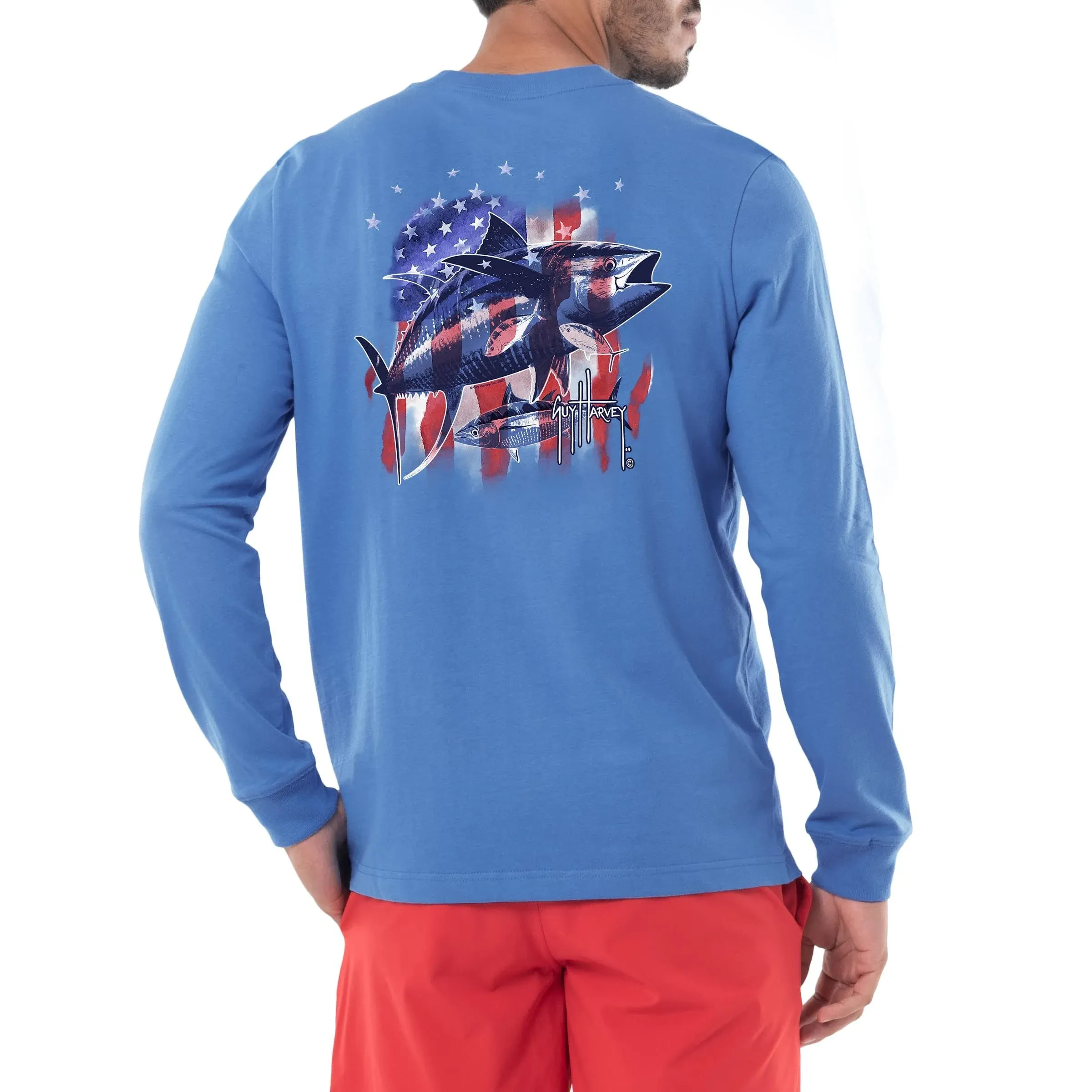 Guy Harvey Men’s Offshore Fish Collection Long Sleeve T-Shirt