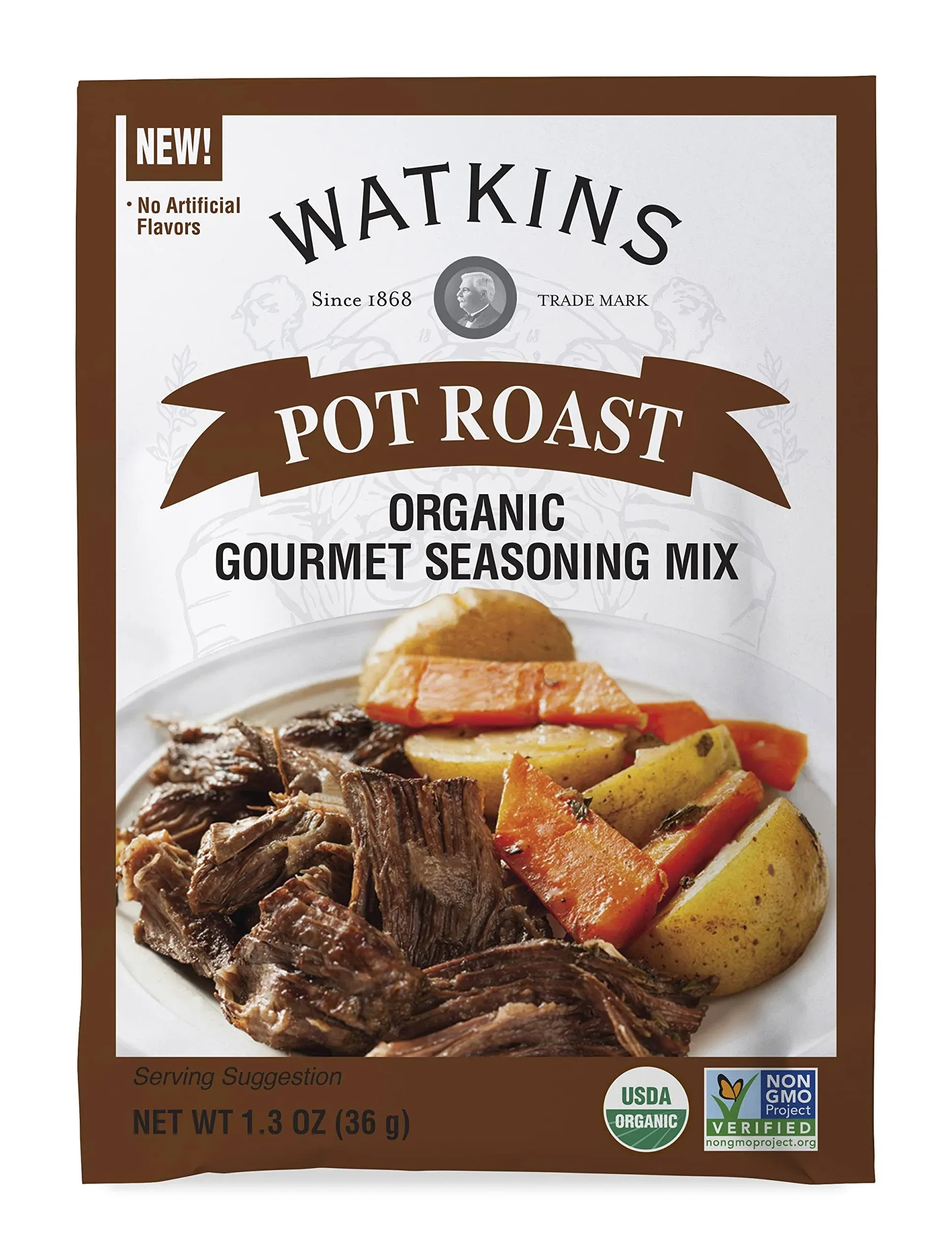 Watkins Organic Gourmet Seasoning Mix, Pot Roast - 1.3 oz