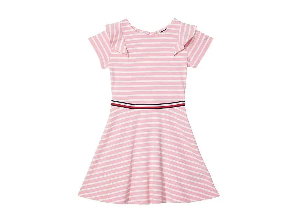 Tommy Hilfiger Girls' Short Sleeve Striped Dress