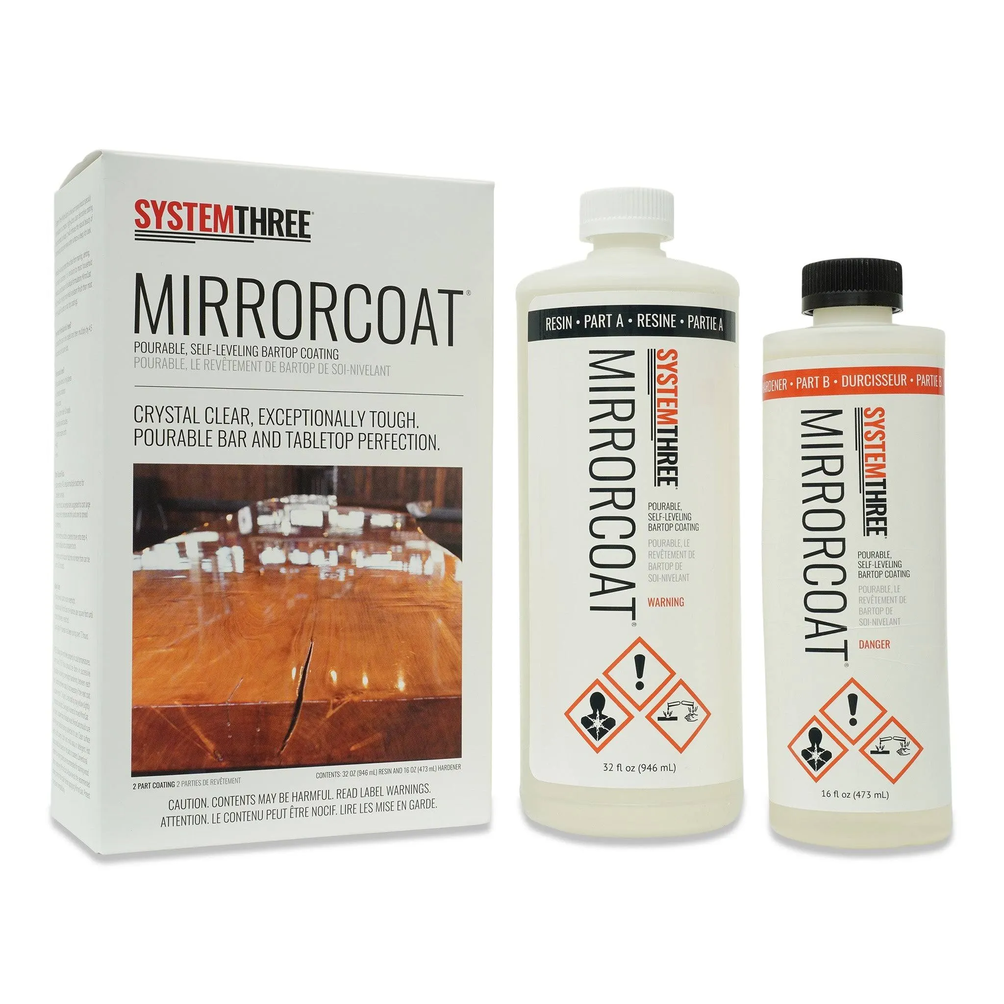 System Three Mirror Coat Kit, 1.5 Quart.