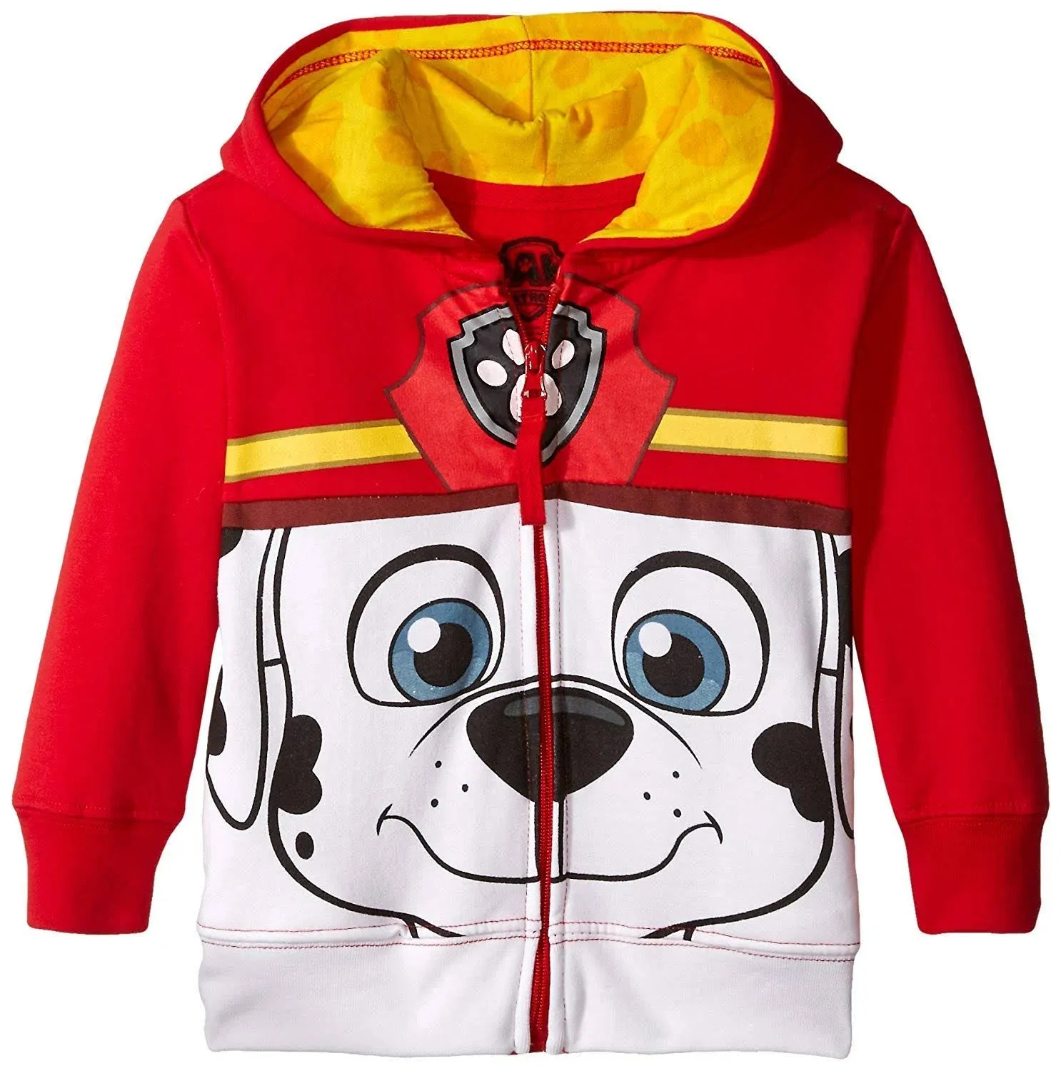 Nickelodeon Boys' Paw Patrol Character Big Face Zip-up Hoodies