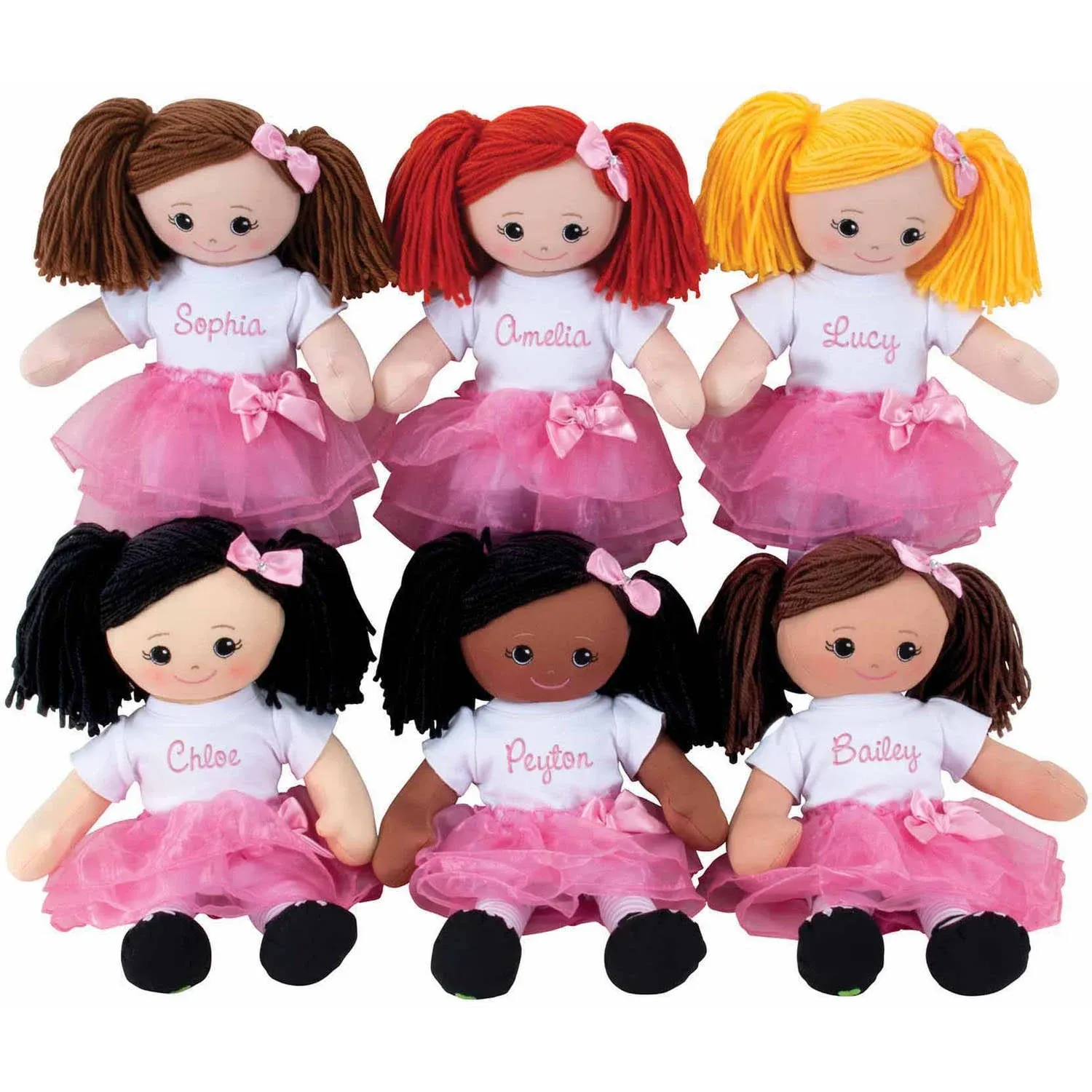 Personalized African American Rag Doll with Tutu | Current Catalog