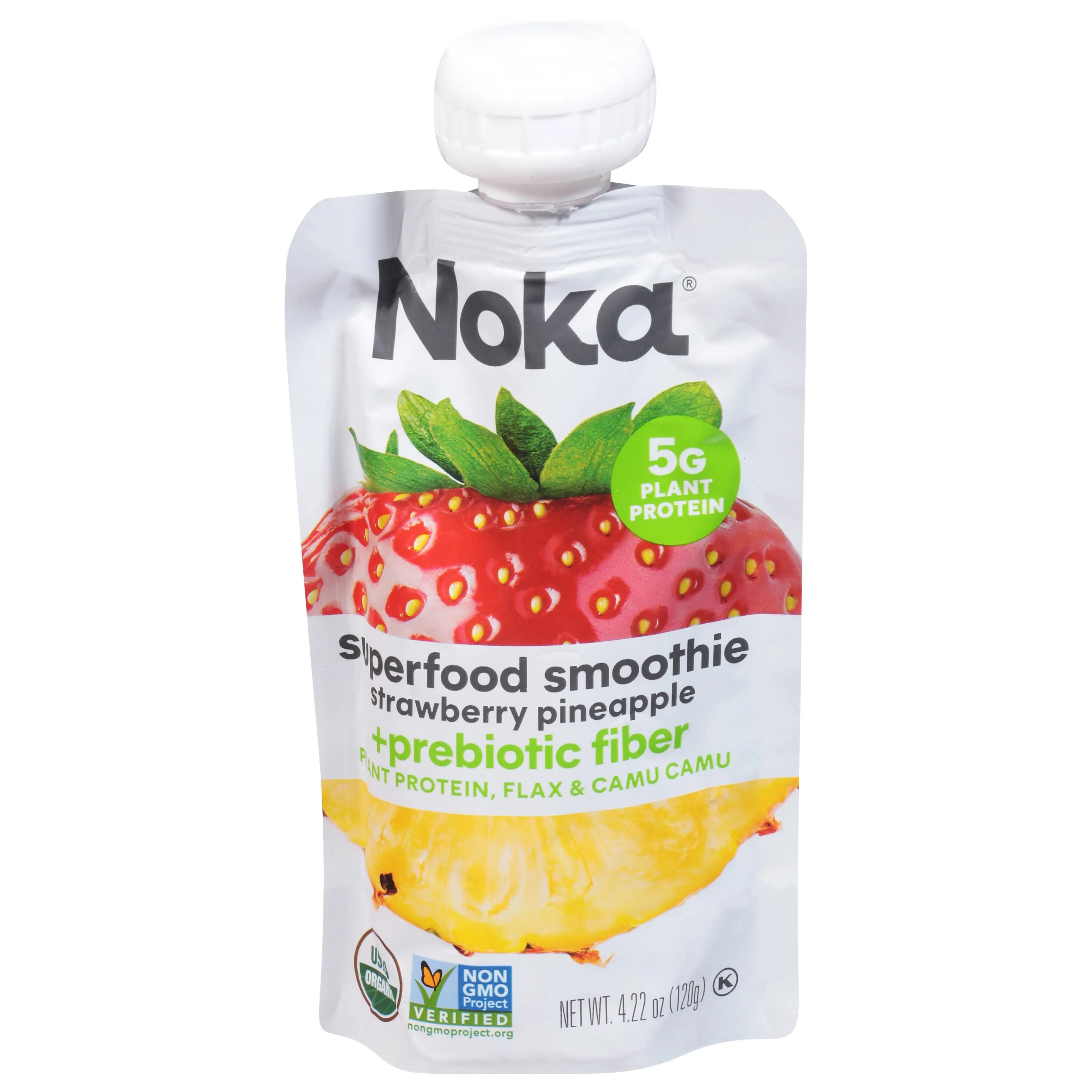 Noka - Superfood Smoothie - Strawberry & Pineapple, 4.22oz