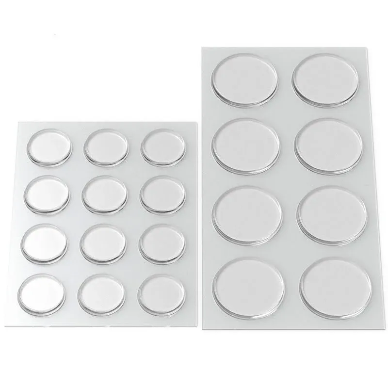 GorillaGrit Round Clear Adhesive Bumpers