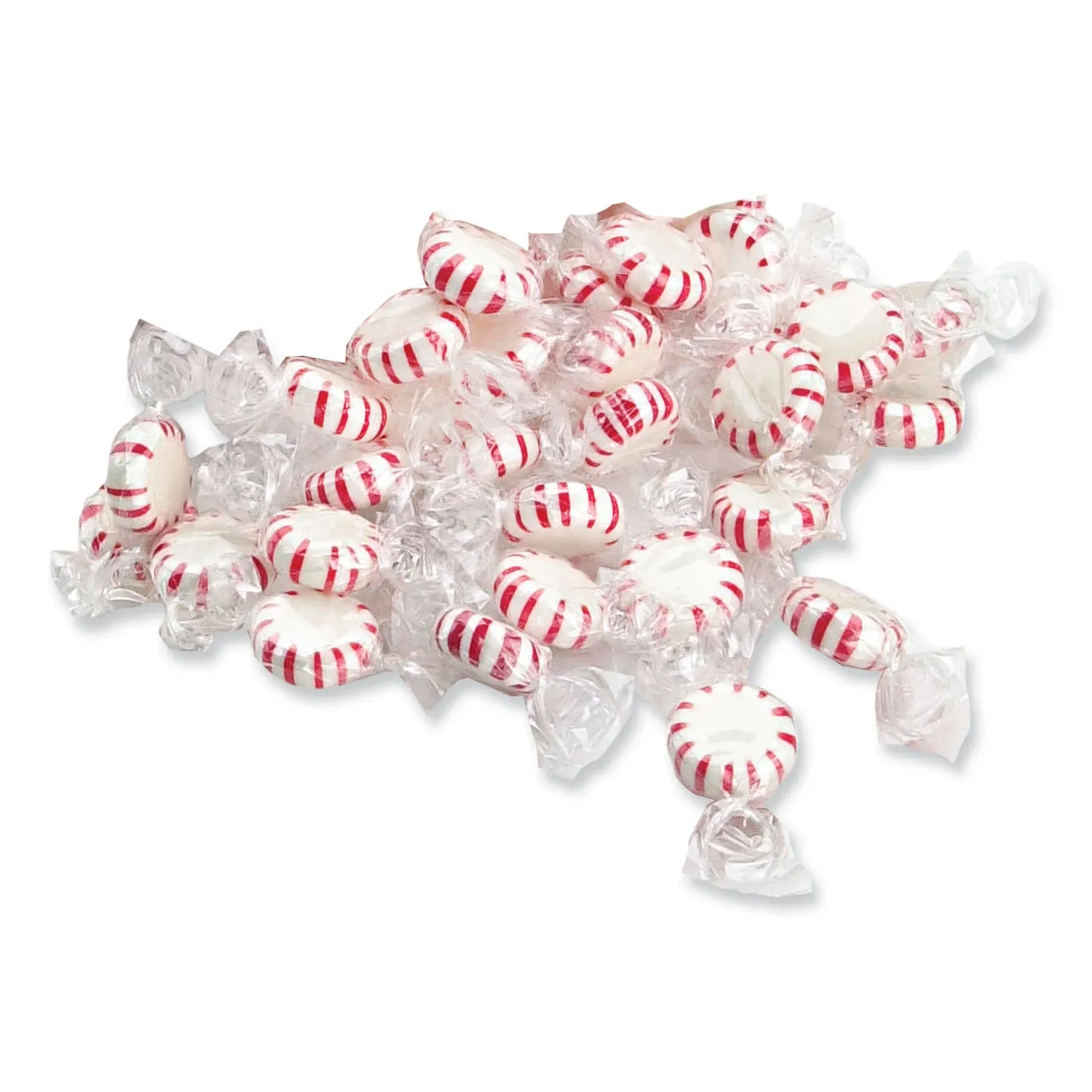 Office Snax Peppermint Starlight Mints - Peppermint - Individually Wrapped - 5 lb - 1 Carton