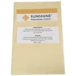 Sunshine Polishing Cloths, Bulk Pack, for Silver, Gold, Brass and Copper Jewelry (5 Pack)