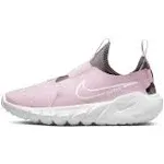 NEW Nike Kids Unisex Flex Runner 2 Pink/White/Pew<wbr/>ter Slip-On Sneakers