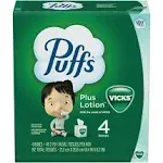 Puffs Plus Lotion with Vicks Facial Tissues