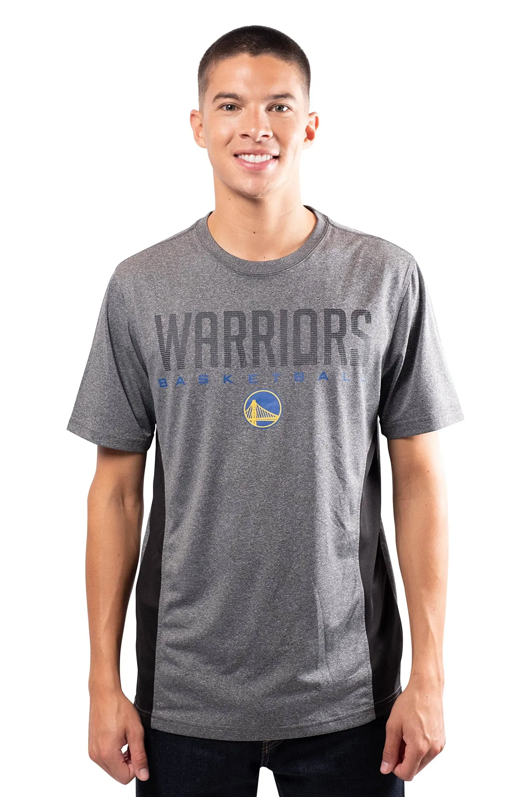 Ultra Game NBA Mens Active Tee Shirt Warriors Basketball T-Shirt Size Medium New