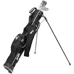 Sunday Golf - Lightweight Sunday Golf Bag with Strap and Stand – Easy to Carry and Durable Pitch n Putt Golf Bag – Golf Stand Bag for The Driving Range, Par 3 and Executive Courses – 31.5 inches Tall…