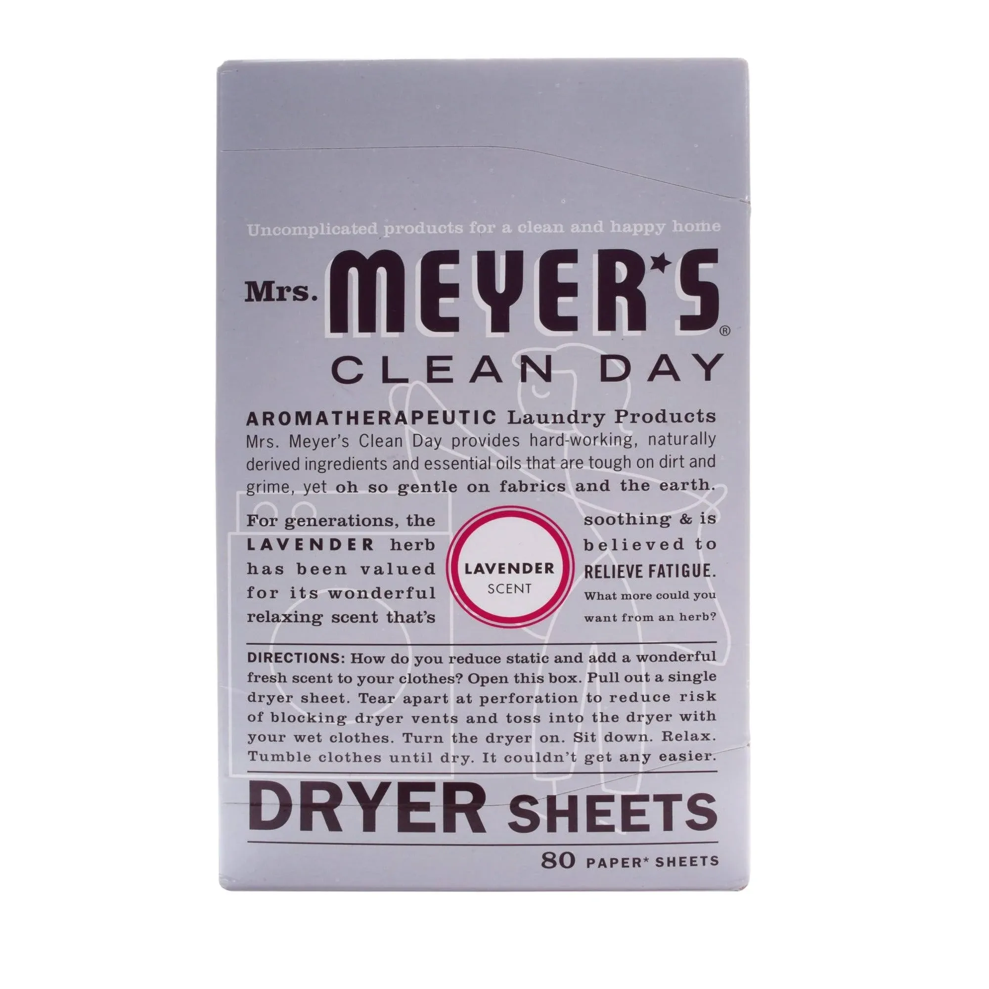 Mrs. Meyer's Clean Day Dryer Sheets, Honeysuckle Scent - 80 sheets