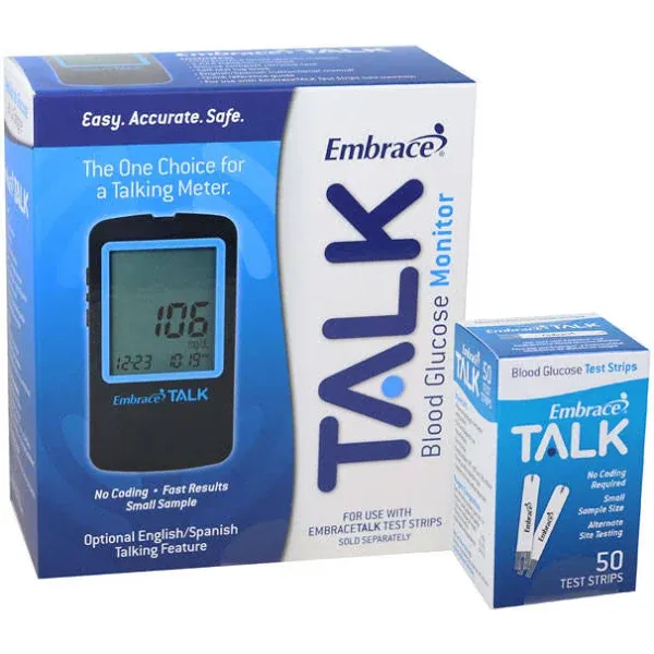 Embrace Talk Blood Glucose Meter