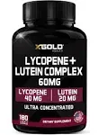 x Gold Health Lycopene + Lutein Supplement 60mg | Lycopene 40mg from Tomato & Lutein 20mg from Marigold Extract - 2-in-1 Ultra-Concentrated Health