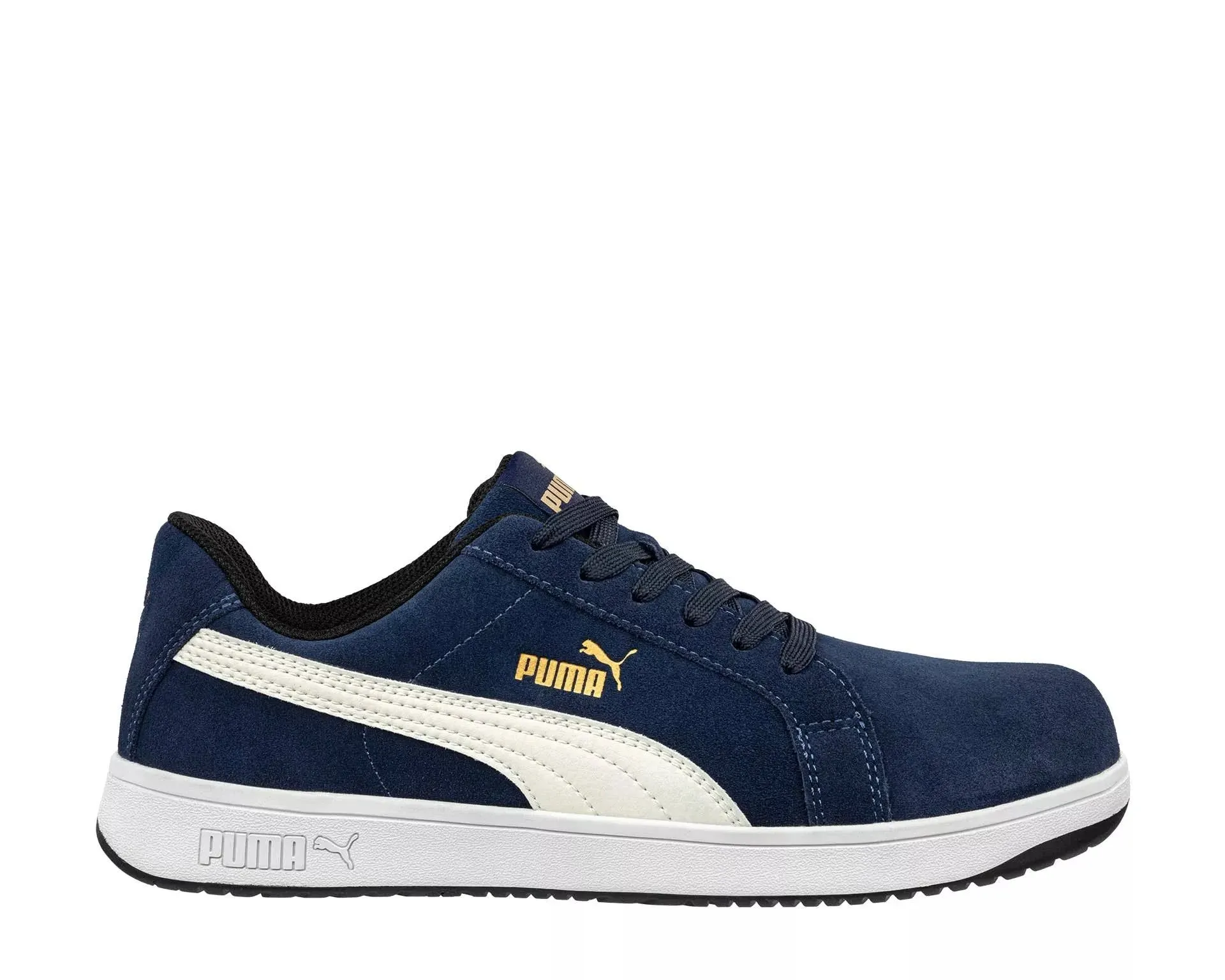 Puma Safety Iconic Suede Low EH SR Comp Toe 11 Men's Navy