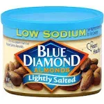 Blue Diamond Almonds, Low Sodium, Lightly Salted - 6 oz