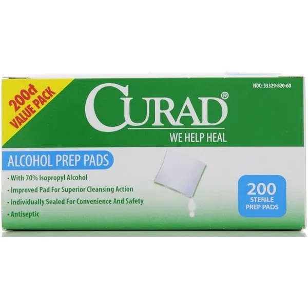 Curad Alcohol Prep Pads