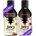 Javy Coffee Concentrate Bundle - Cold Brew Coffee, Perfect for Instant Iced Coffee, Cold Brewed Coffee and Hot Coffee - Original & Mocha