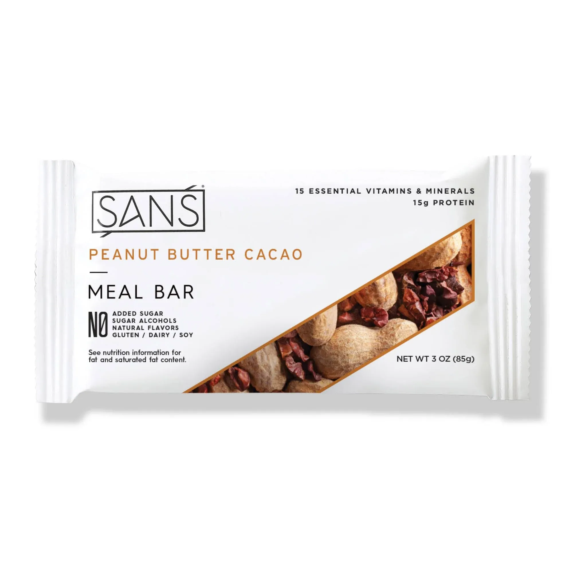 Sans Peanut Butter Cacao Meal Replacement Protein Bar