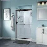 Delta SD3276495 Trinsic 48"W Sliding Semi Frameless Shower Door - Bronze