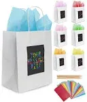 Scratch Gift Bags - White