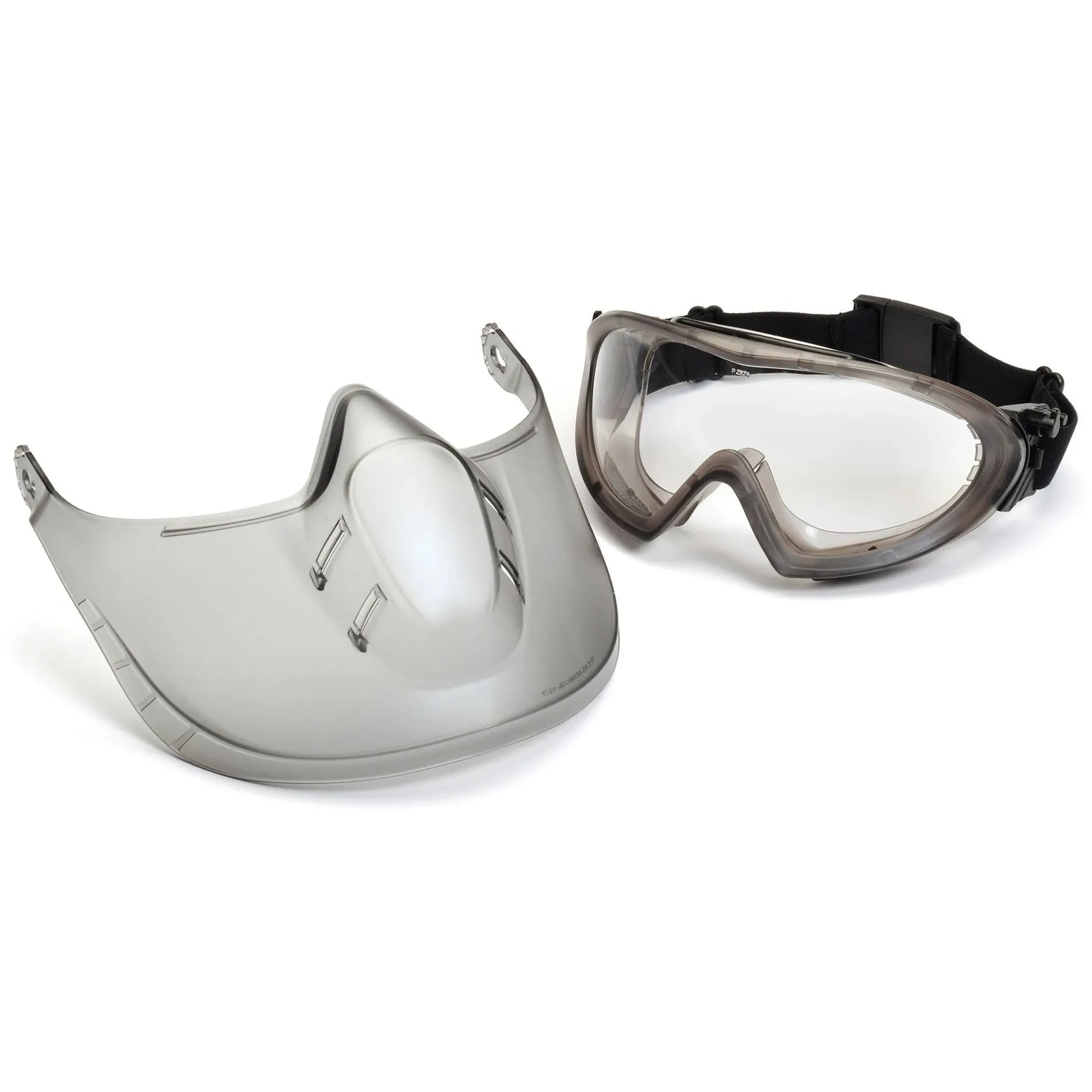 Pyramex Capstone Shield Safety Goggles Face Shield With Clear Anti-fog Lens For Full-Face Protection