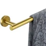 JQK Bath Towel Bar Brushed Gold 18 Inch 304 Stainless Steel Thicken 0.8mm Towel Rack Bathroom