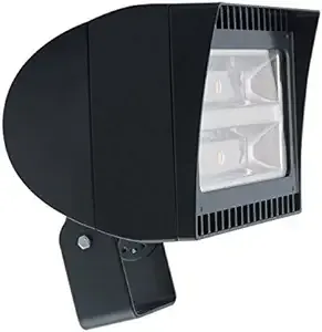 Rab FXLED78T/PCT FXLED Series LED Flood Light Fixture 78 Watt 120-277 Volt Twist-Lock Photocell 5100K Trunnion Mount Bronze