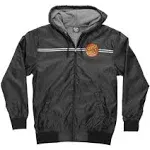 SANTA CRUZ Men's Hooded Windbreaker Jacket Classic Dot Skate Jacket