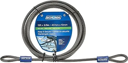 Schlage Flexible 3/8" Steel Looped Security Cable