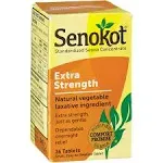 Senokot Extra Strength Natural Vegetable Laxative Tablets 36 ct