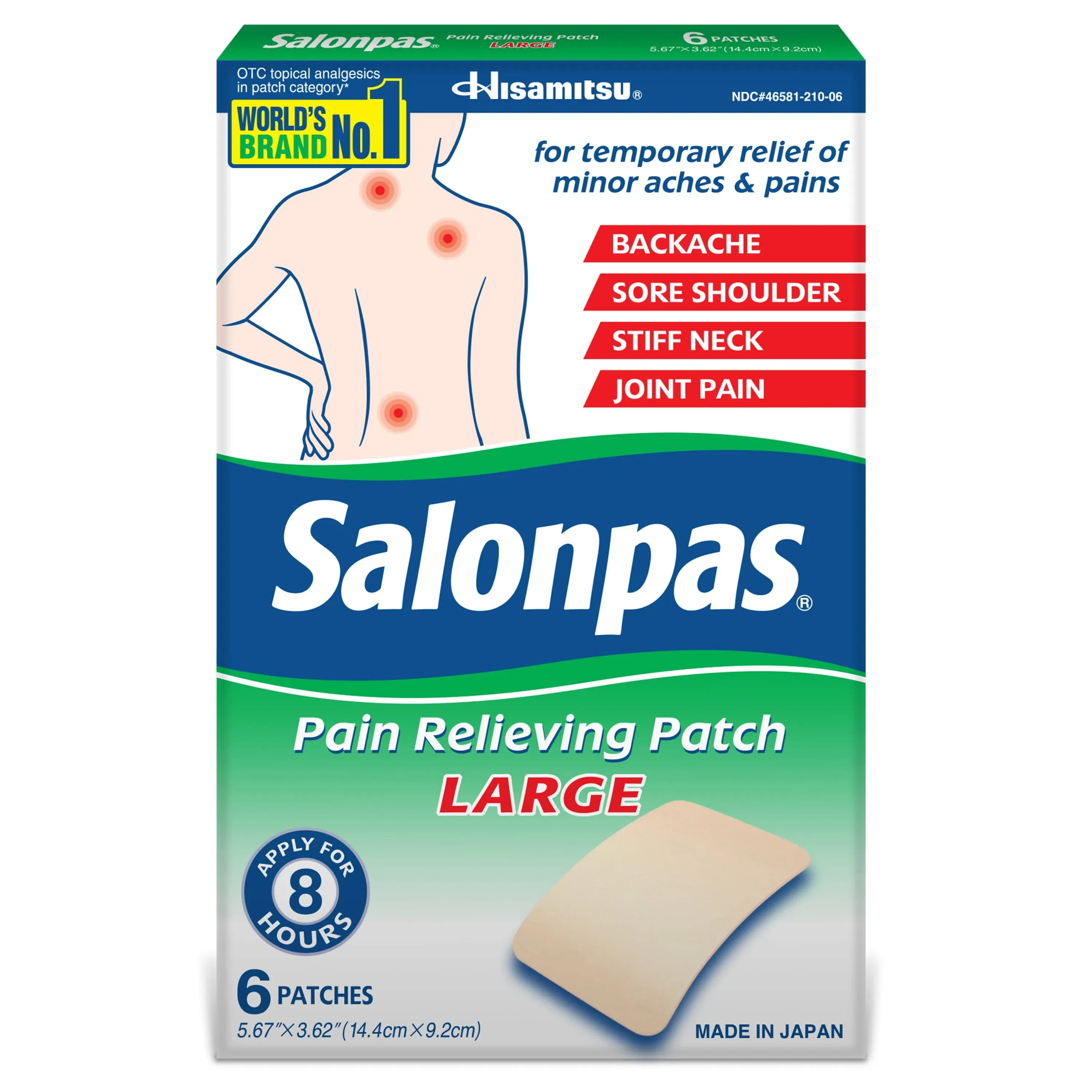 Hisamitsu Salonpas Pain Relieving Patches 140 Patches Per Box