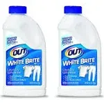 Out White Brite Laundry Whitener Powder, 1 lb 12 oz, 2 Bottles, Wb30n