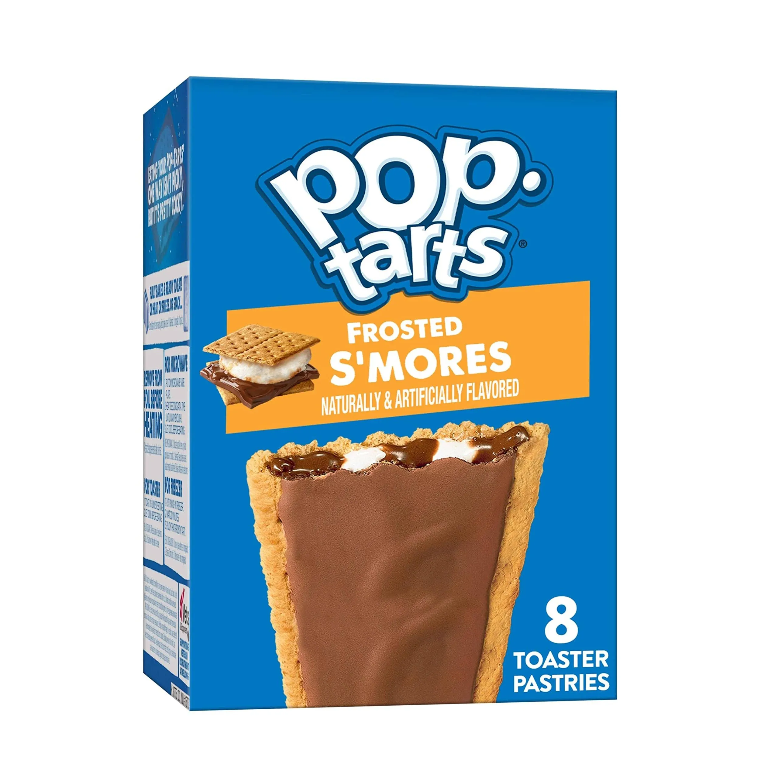 Pop-Tarts Toaster Pastries, S'mores, Frosted, 8 Pack - 8 toaster pastries, 13.5 oz