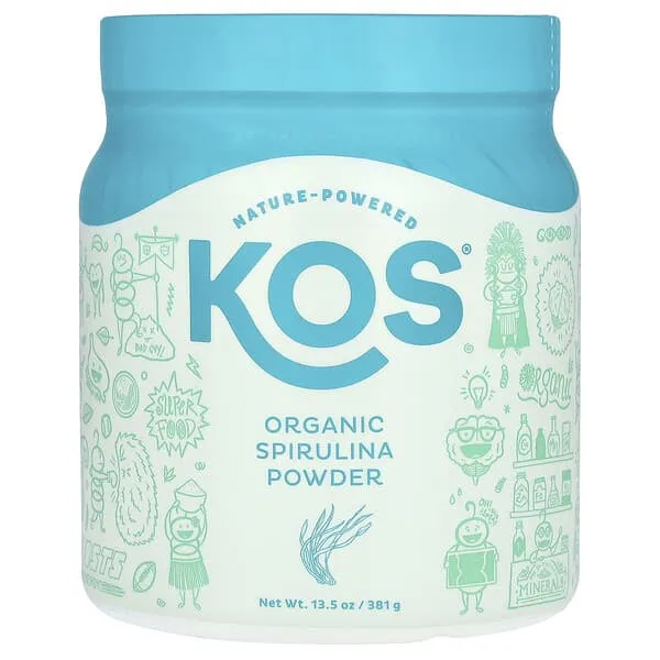 Kos 13.5 oz Organic Spirulina Powder