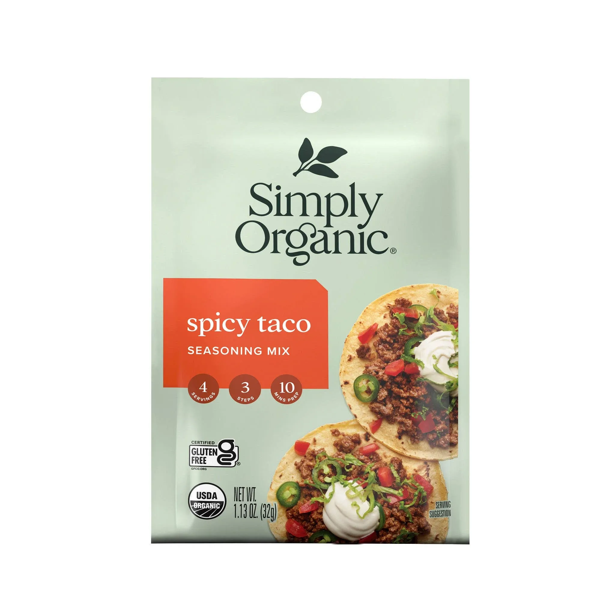 Simply Organic Spicy Taco Seasoning Mix - 1.13 oz