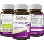 Purely Beneficial RESVERATROL1450 - 90Day Supply, 1450mg per Serving of Potent Antioxidants & Trans-Resveratrol