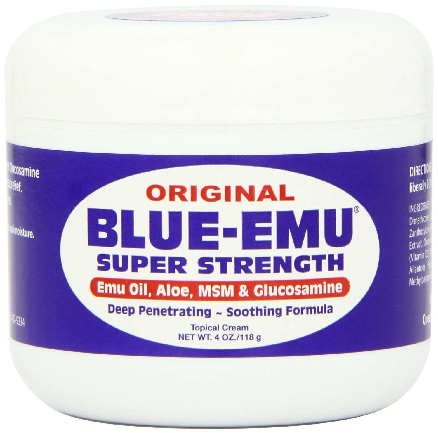 Original Blue-Emu Super Strength Topical Cream 4 oz (118 g)