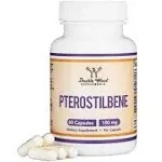 Pterostilbene 100mg Capsules (Third Party Tested) Made in The USA, 60